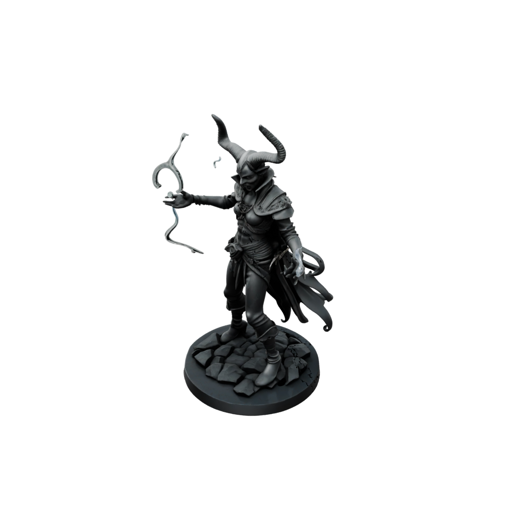 Obsidian Tiefling Warlock