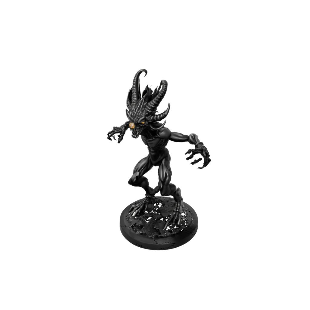 Obsidian Beholder-Style Floating Eye Tyrant