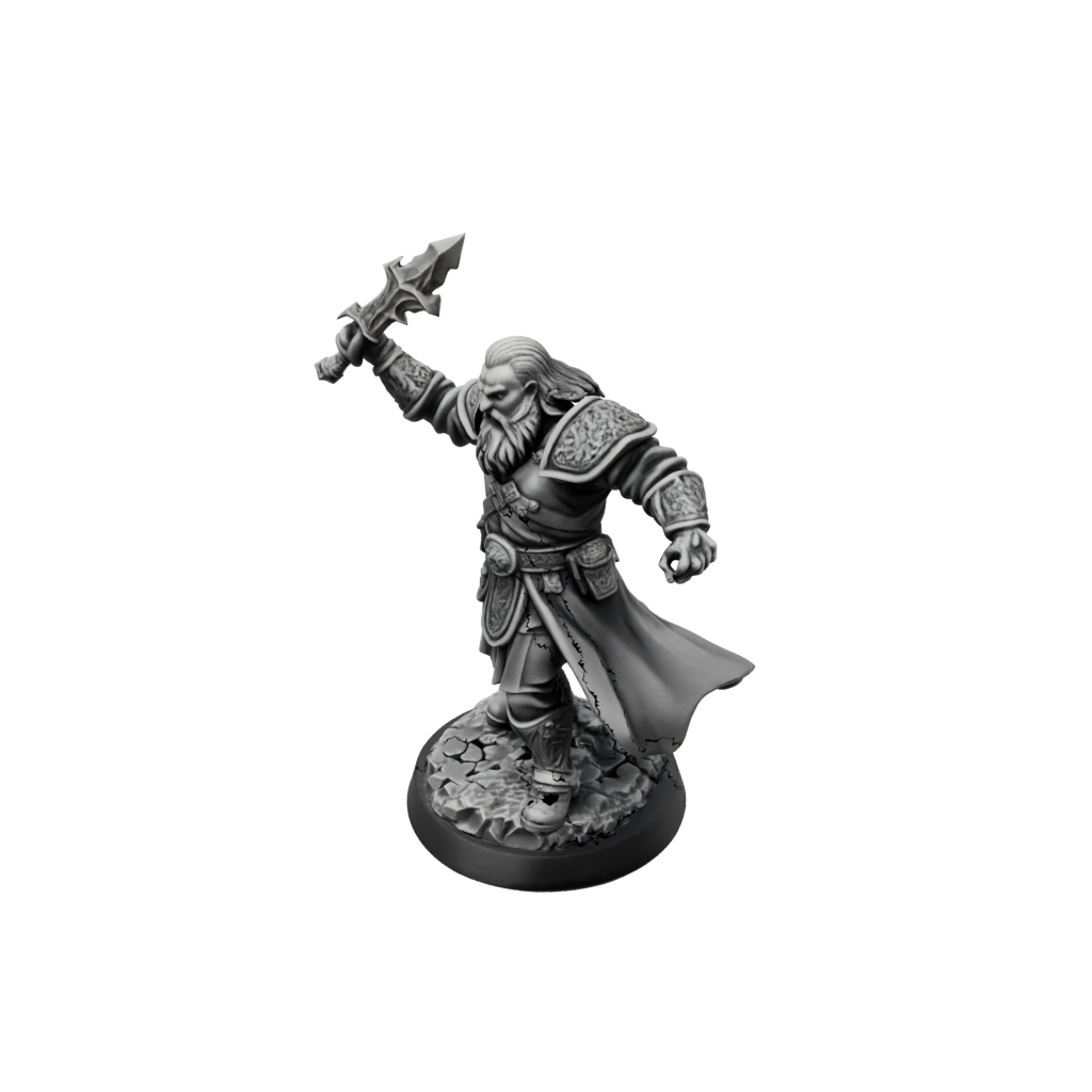 Obsidian Dwarven Cleric