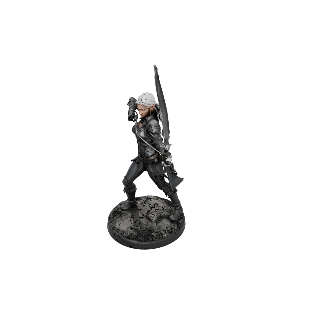 Obsidian Elven Ranger Archer