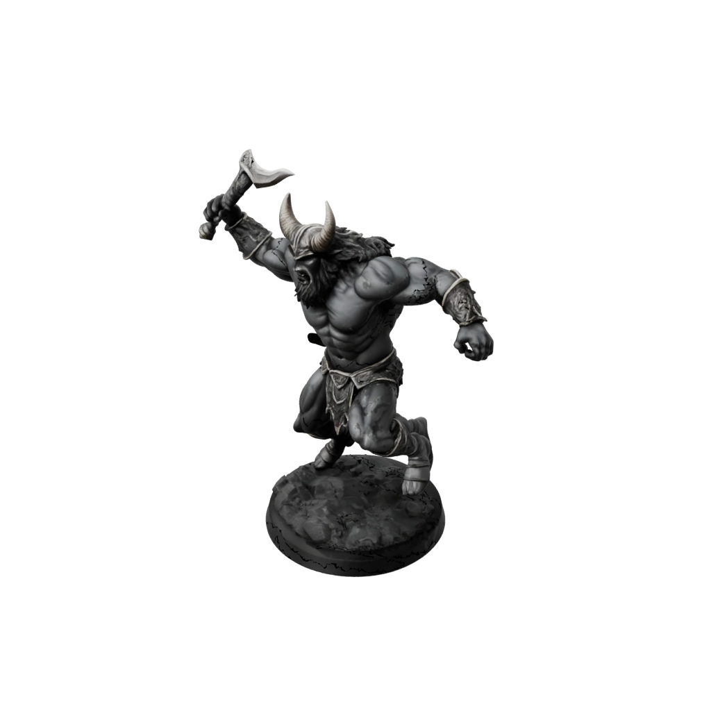 Obsidian Minotaur Gladiator
