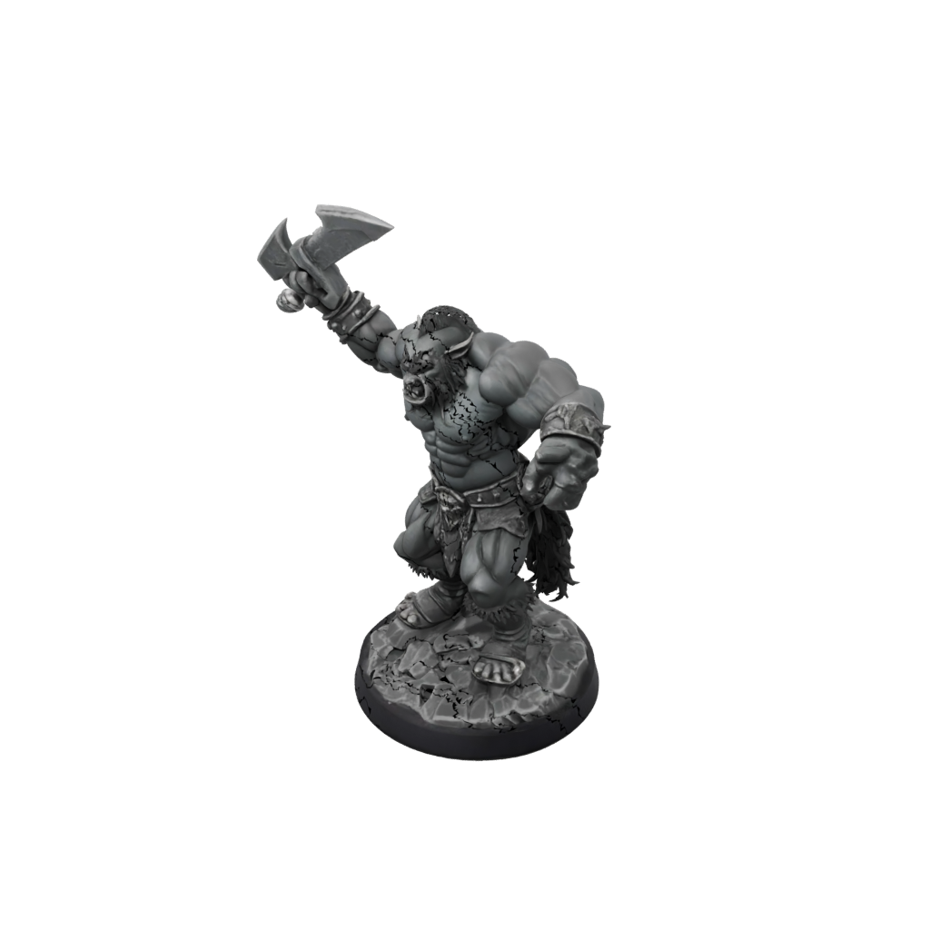 Obsidian Orc Brute With Cleaver