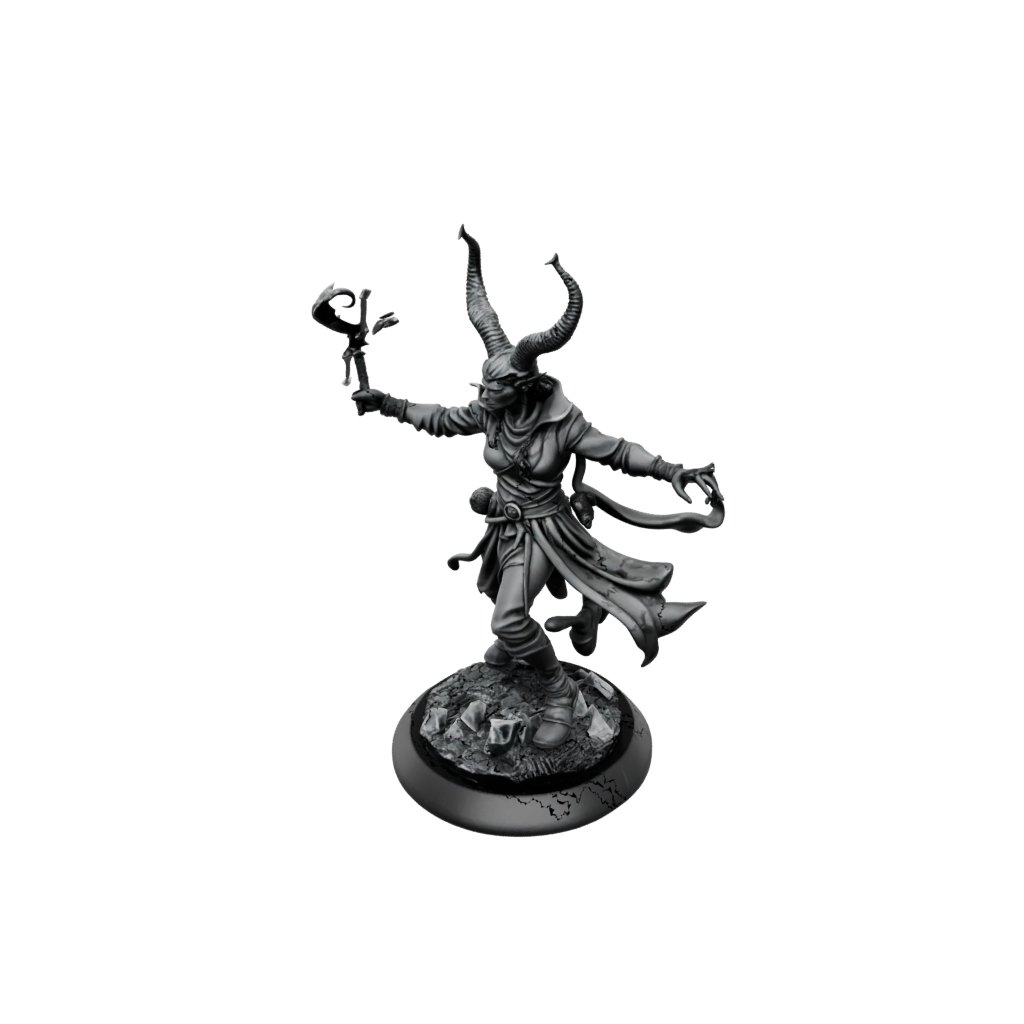 Obsidian Tiefling Warlock