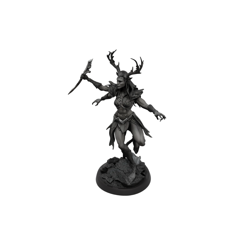 Obsidian Wood-Elf Druid