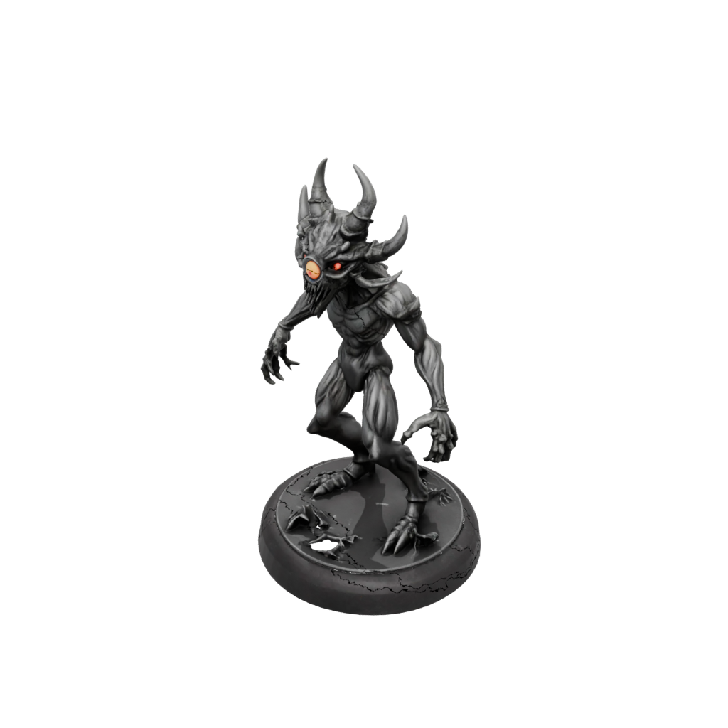 Obsidian Beholder-Style Floating Eye Tyrant