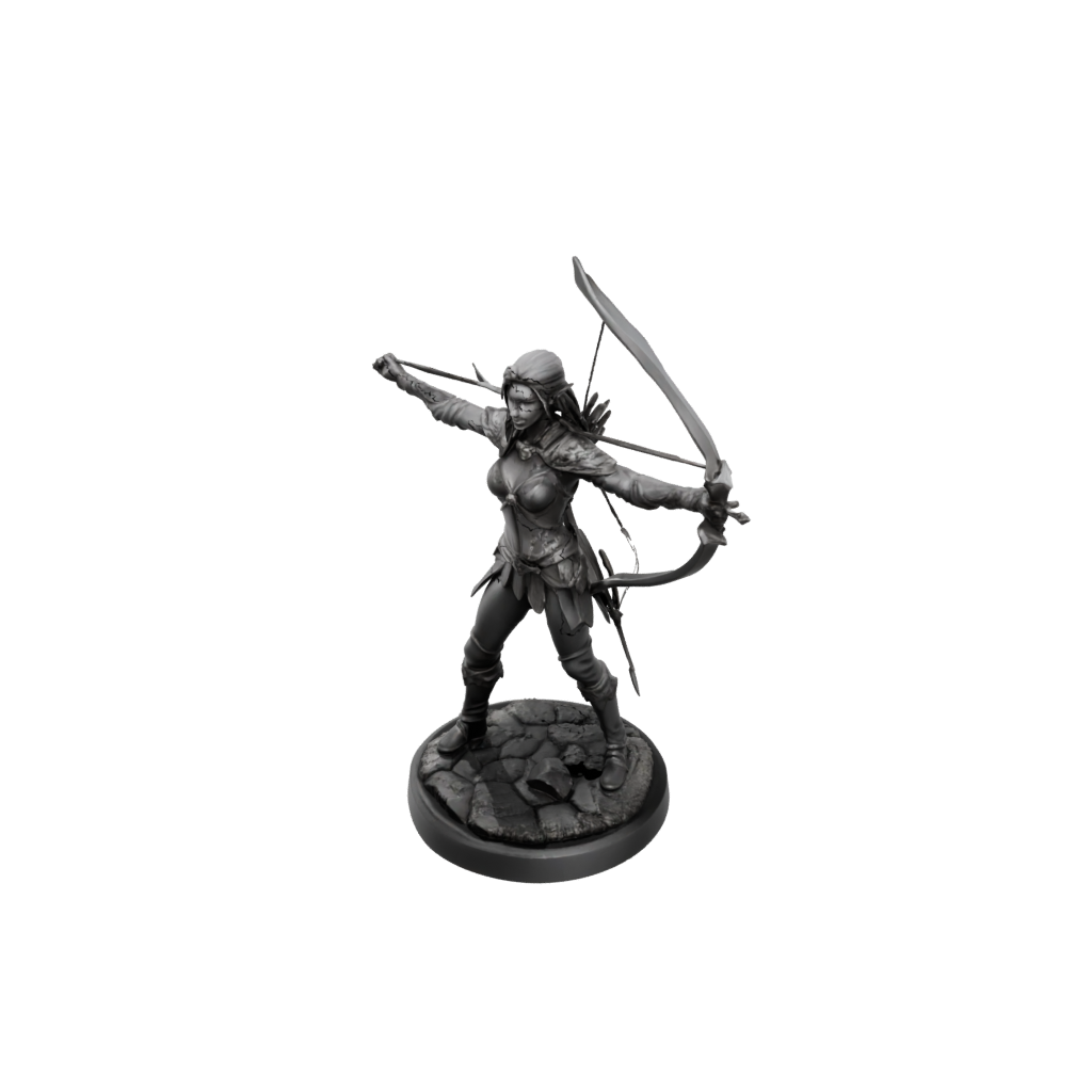 Obsidian Elven Ranger Archer