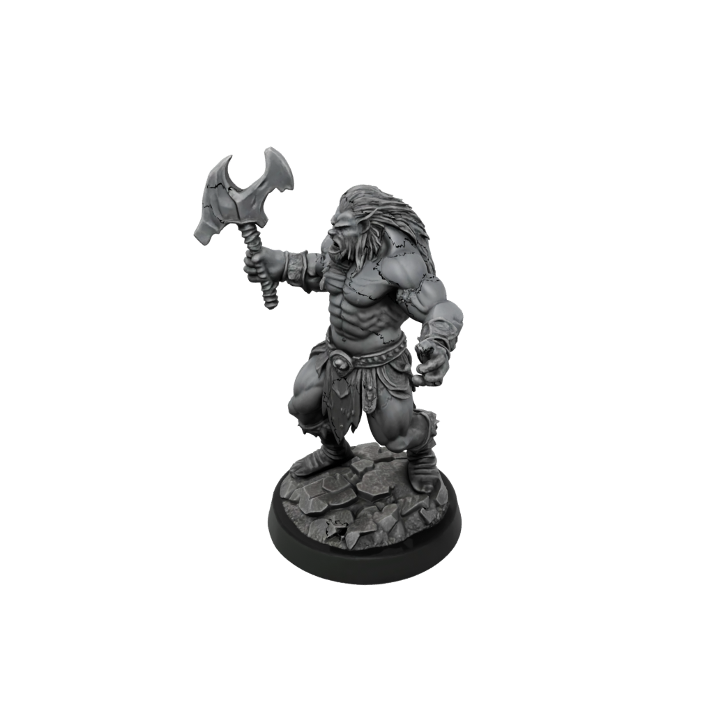 Obsidian Half-Orc Berserker