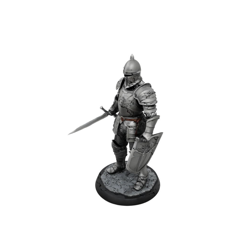 Obsidian Knight In Full Plate Armor