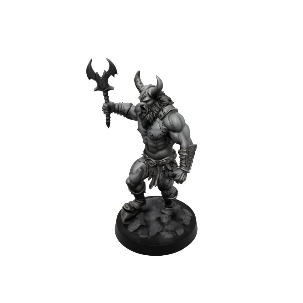 Obsidian Minotaur Gladiator