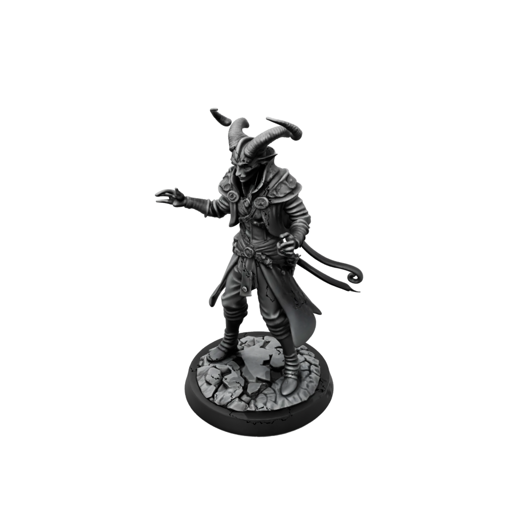 Obsidian Tiefling Warlock