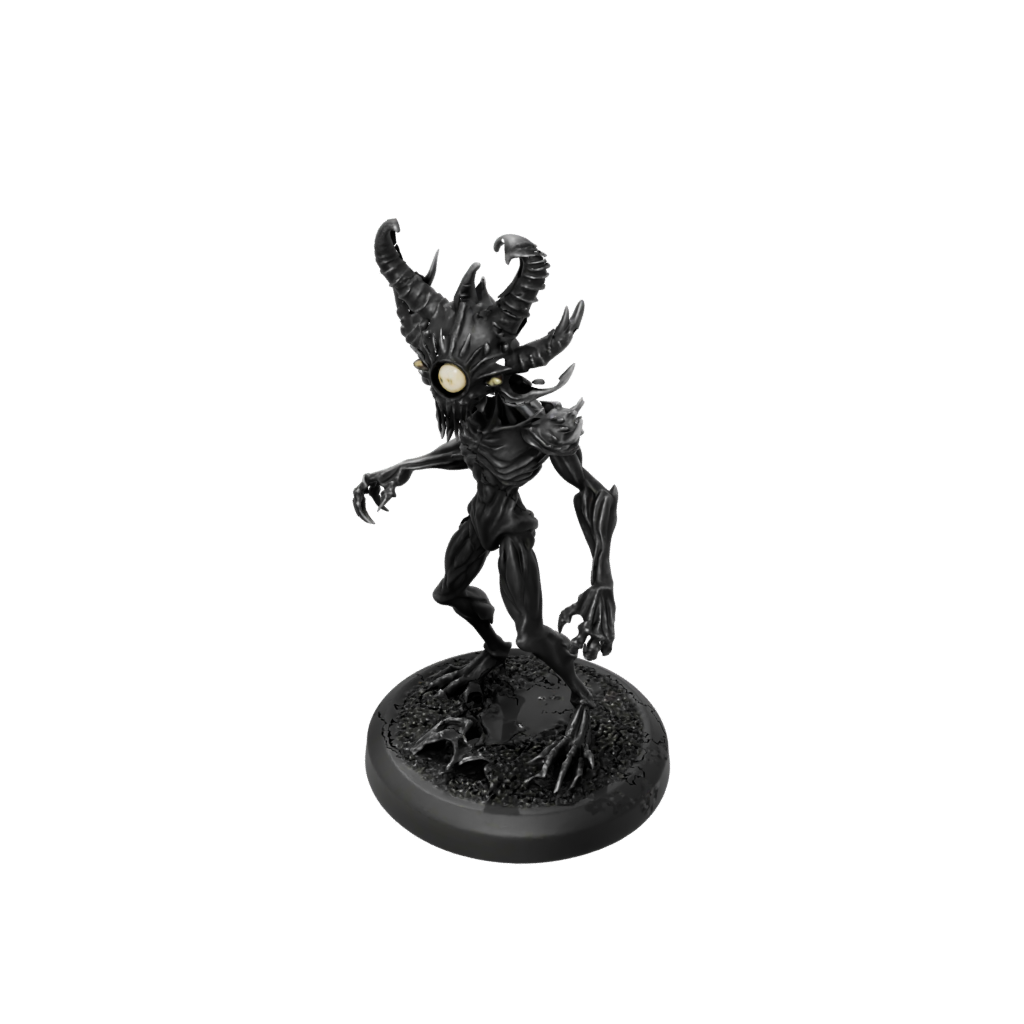 Obsidian Beholder-Style Floating Eye Tyrant