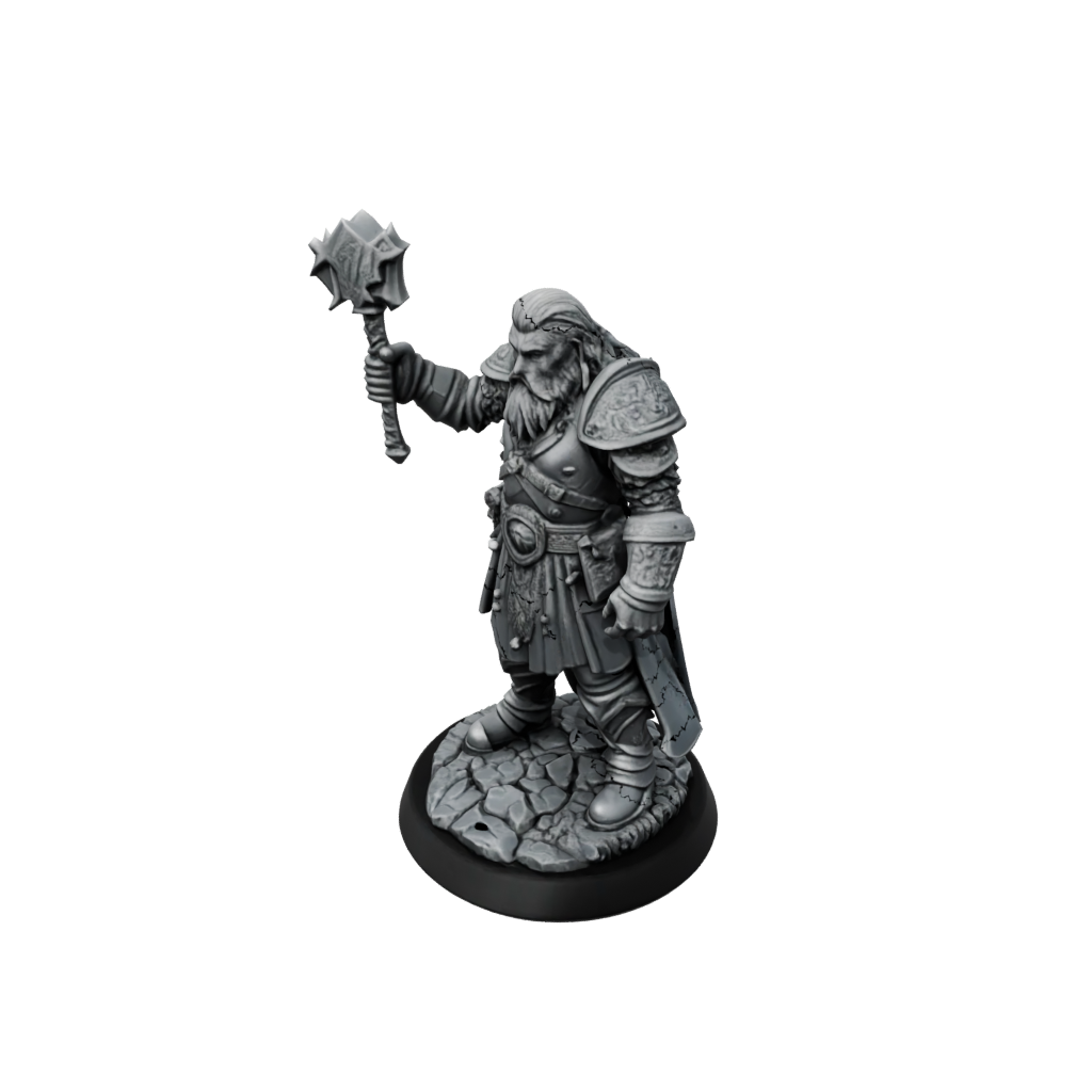 Obsidian Dwarven Cleric