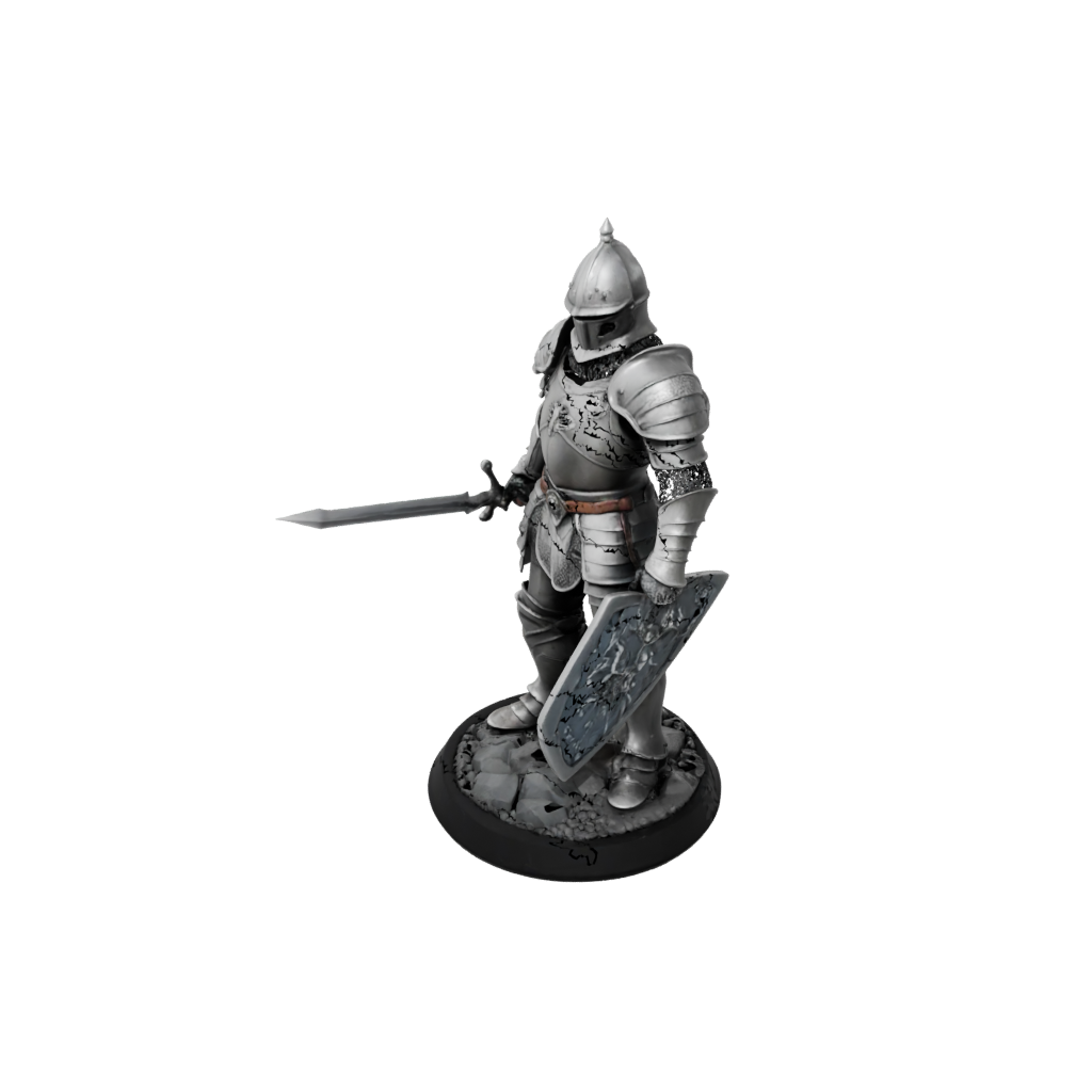 Obsidian Knight In Full Plate Armor