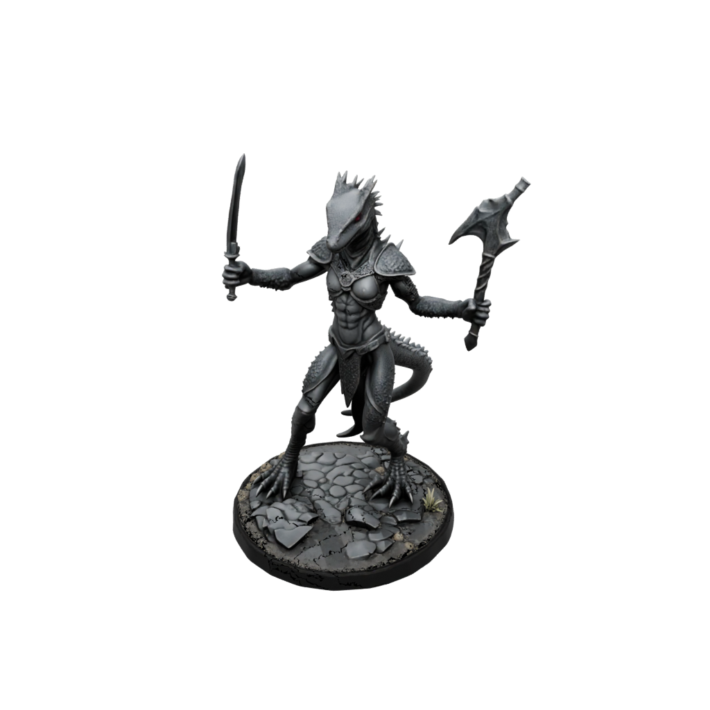 Obsidian Lizardfolk Hunter