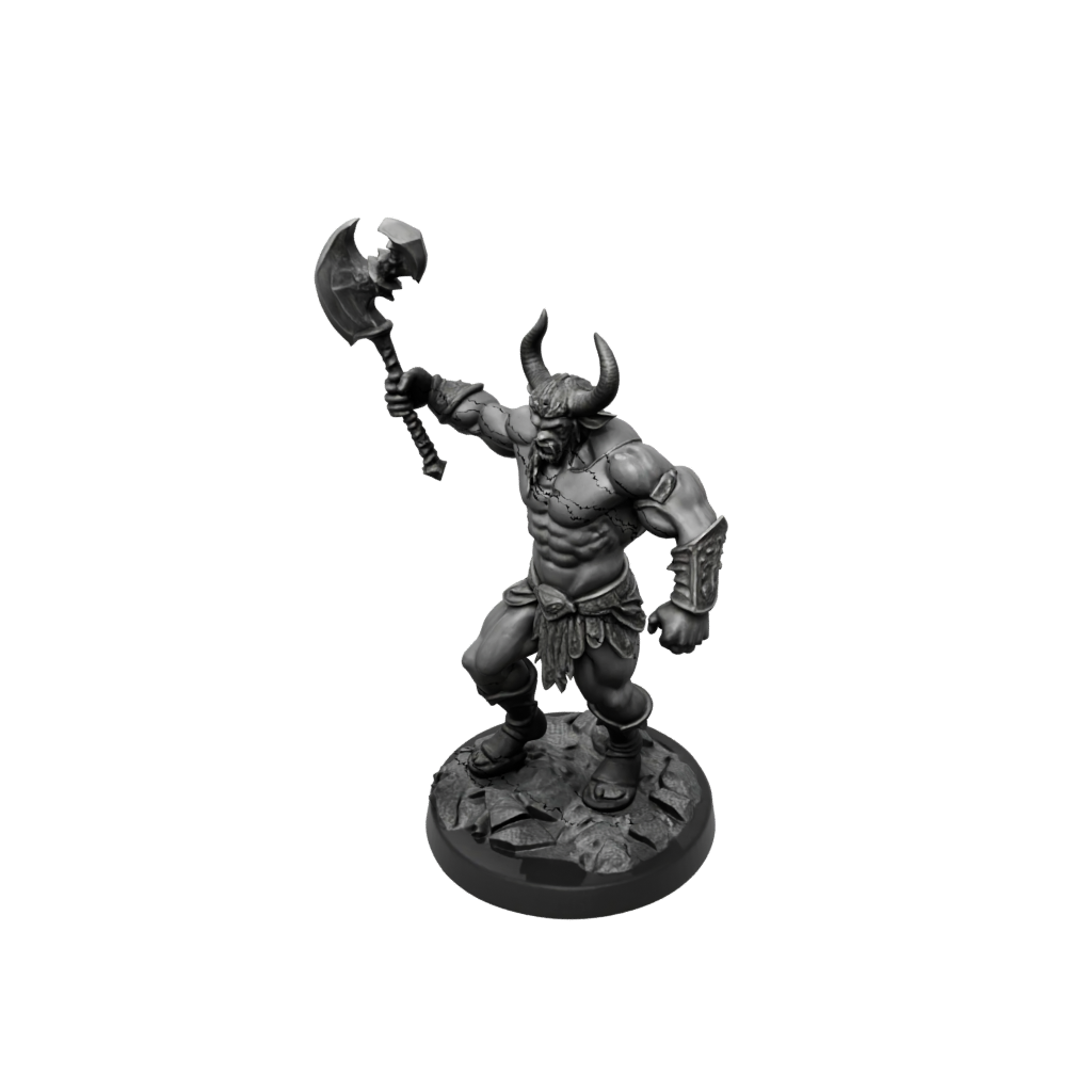 Obsidian Minotaur Gladiator