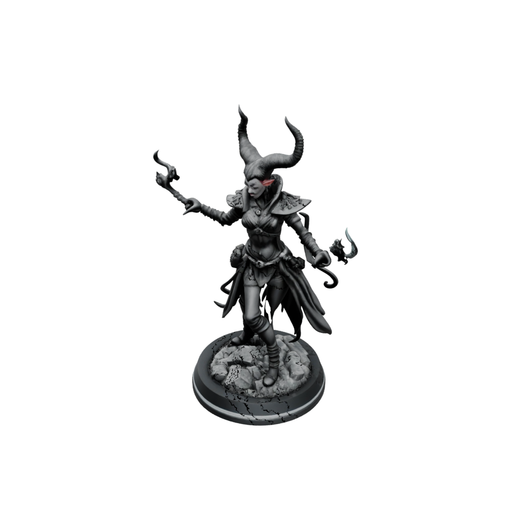 Obsidian Tiefling Warlock