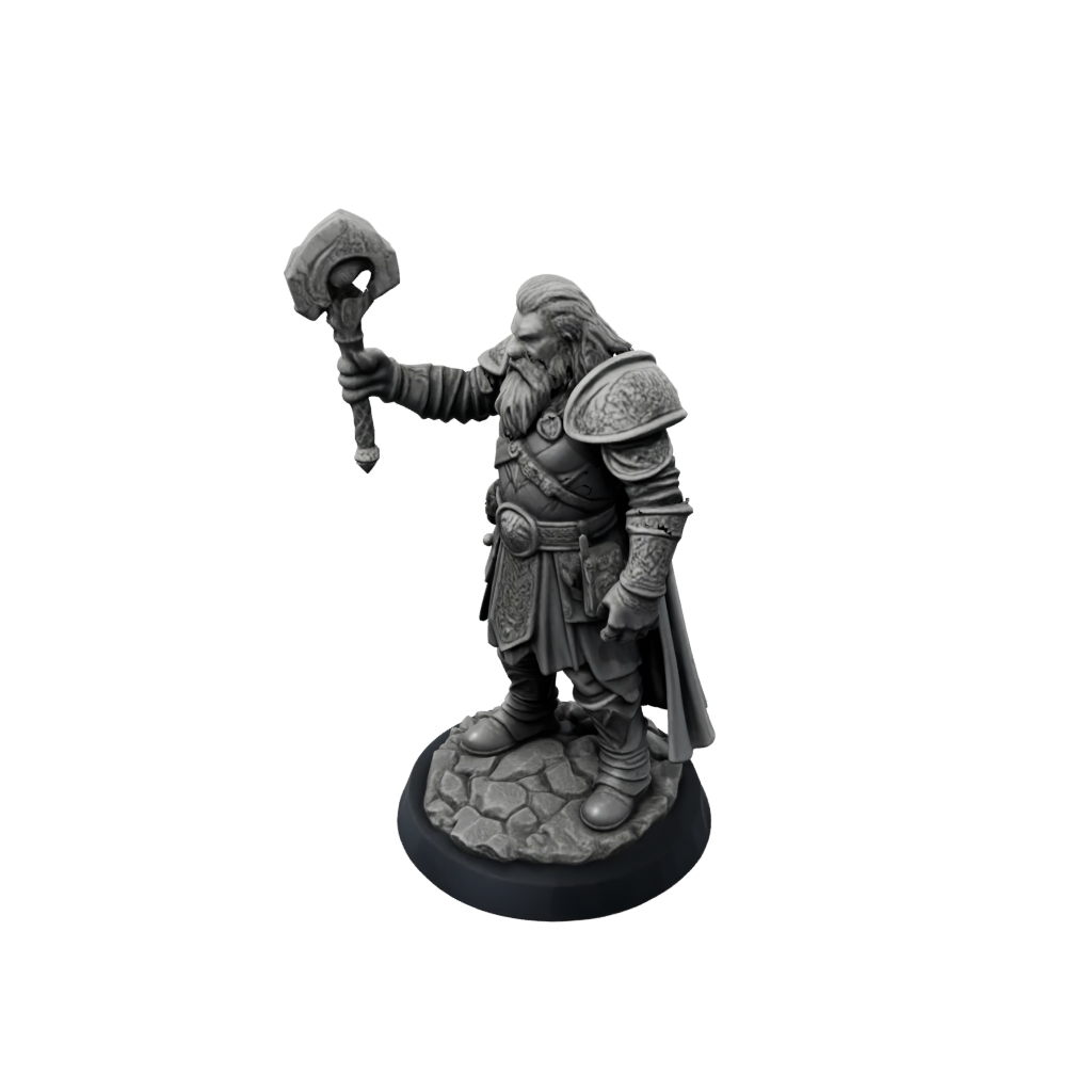 Obsidian Dwarven Cleric