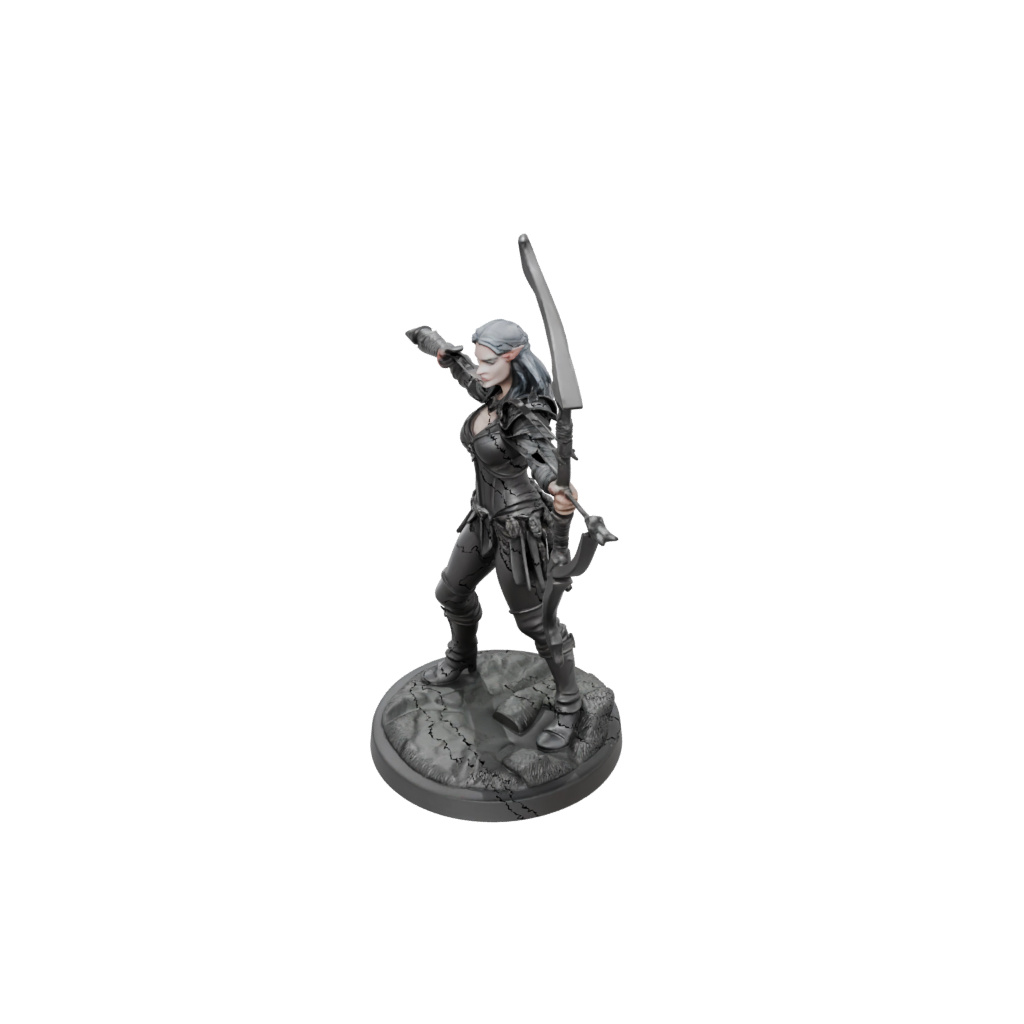 Obsidian Elven Ranger Archer