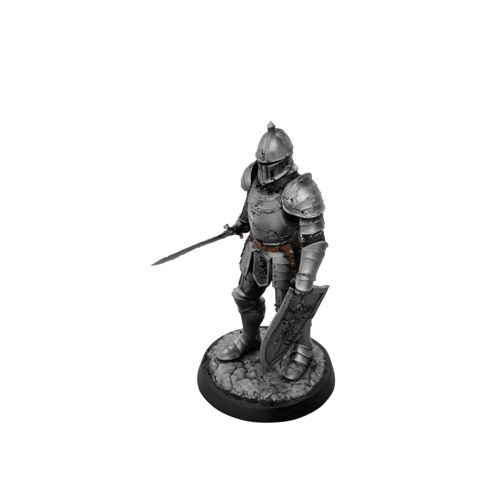 Obsidian Knight In Full Plate Armor