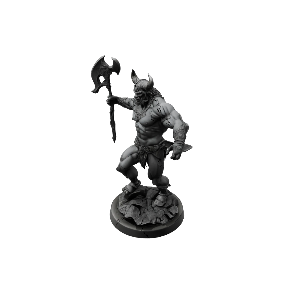 Obsidian Minotaur Gladiator