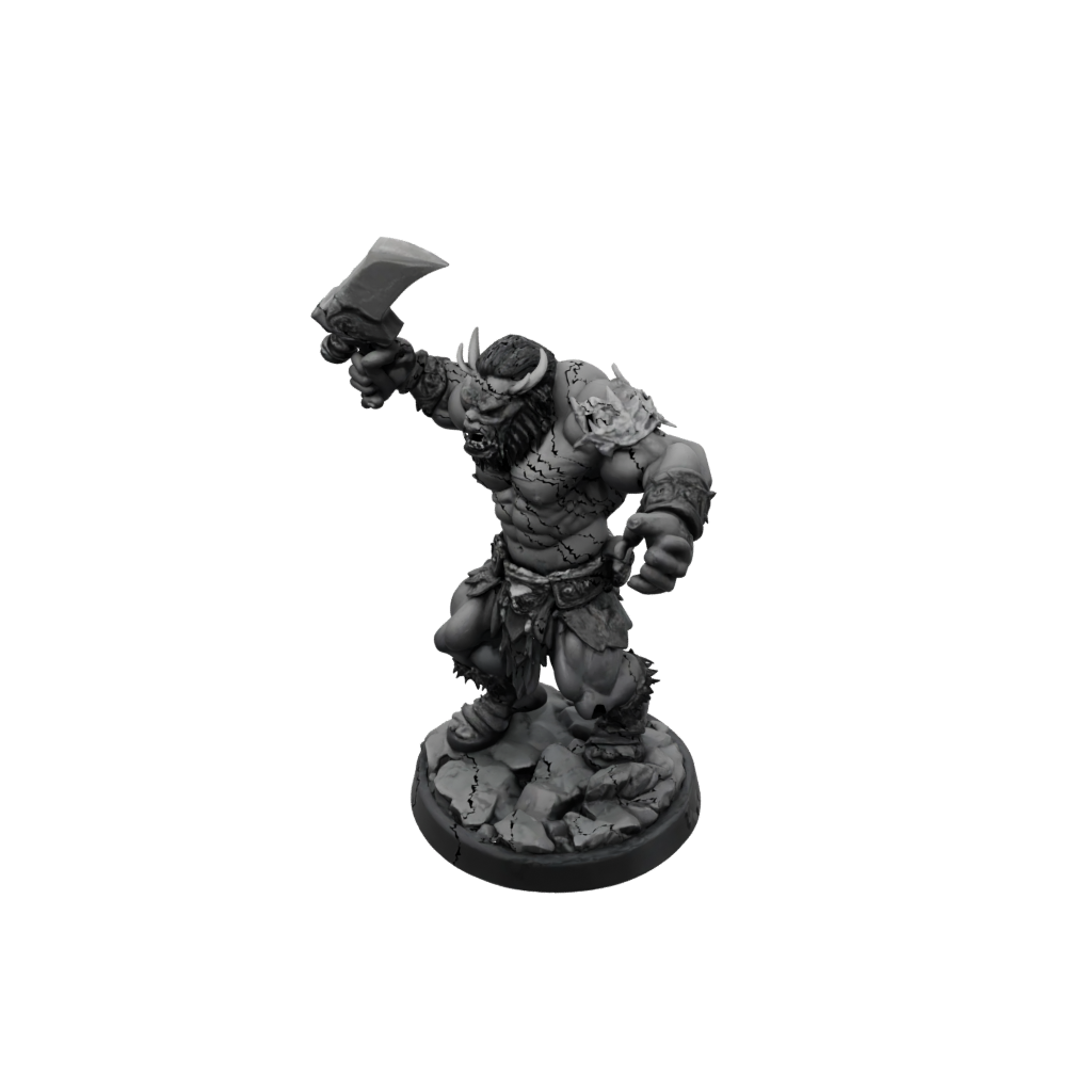 Obsidian Orc Brute With Cleaver