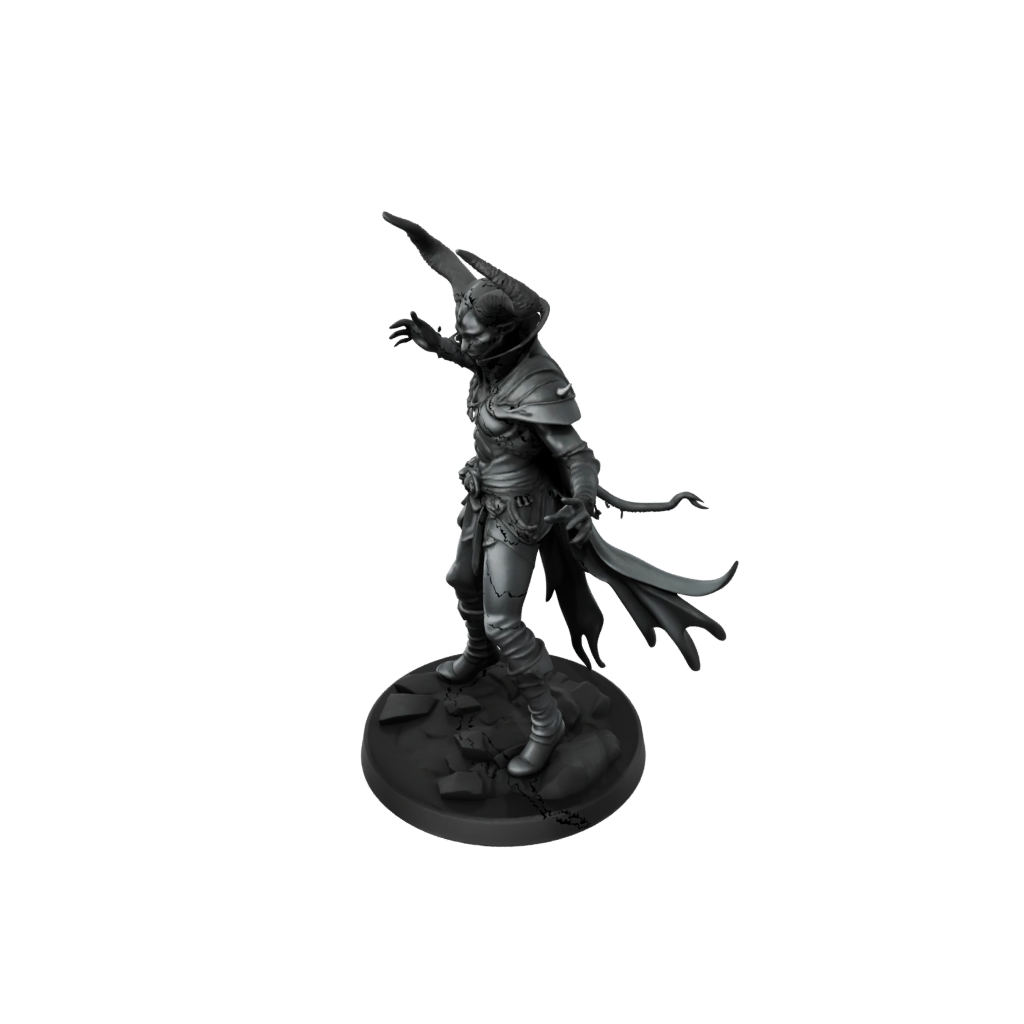 Obsidian Tiefling Warlock