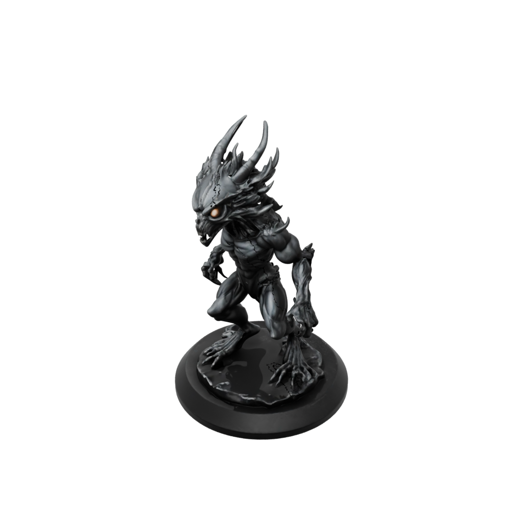 Obsidian Beholder-Style Floating Eye Tyrant