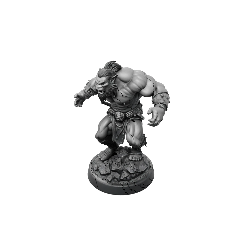 Obsidian Half-Orc Berserker