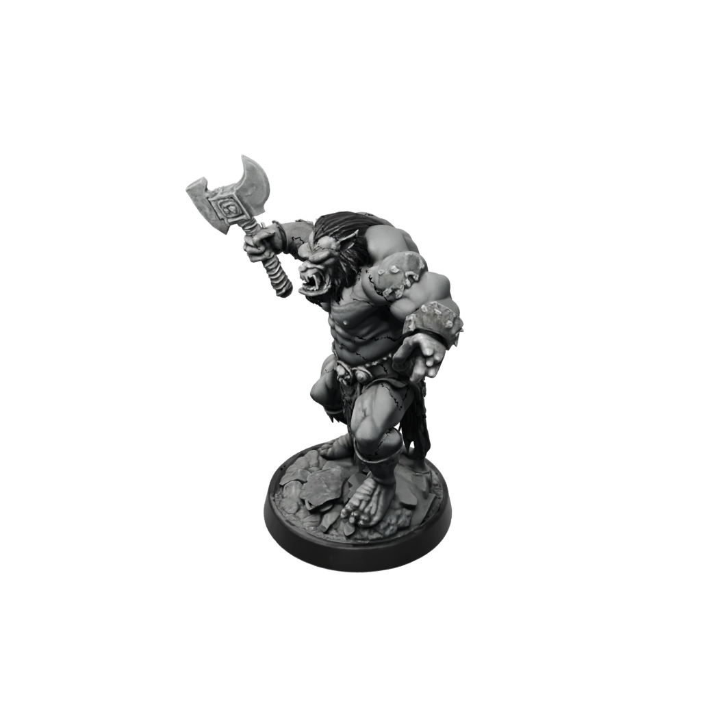 Obsidian Orc Brute With Cleaver