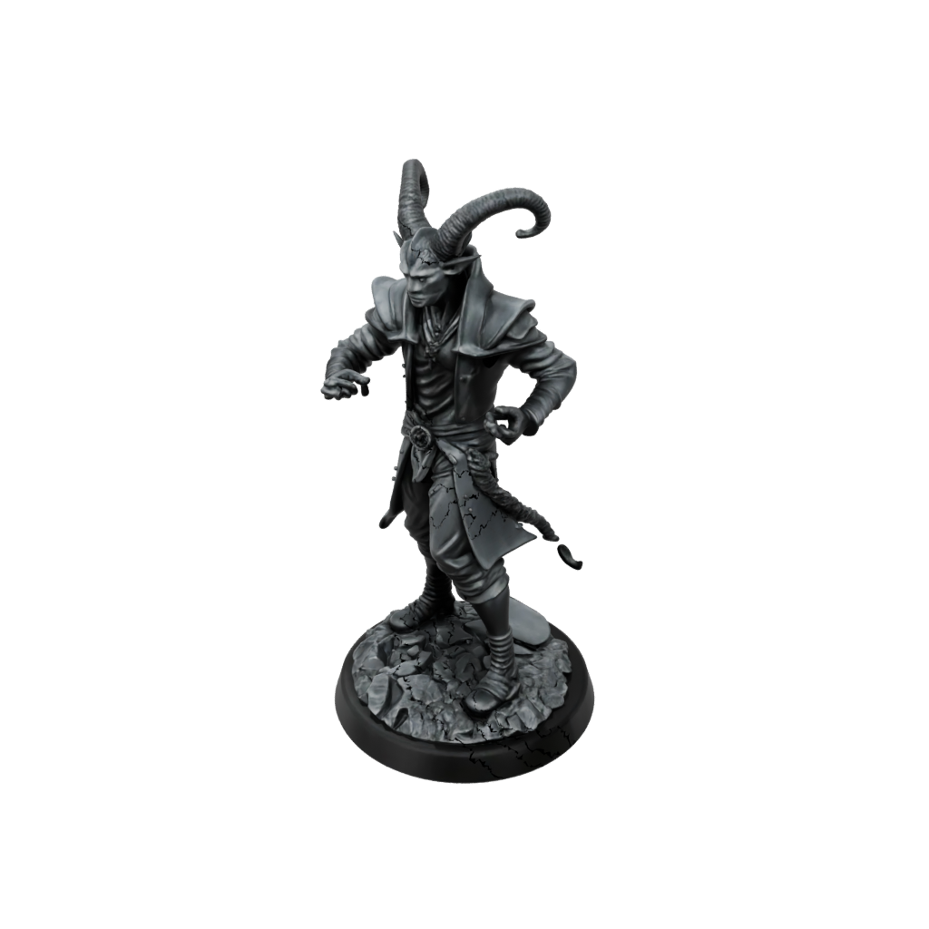 Obsidian Tiefling Warlock