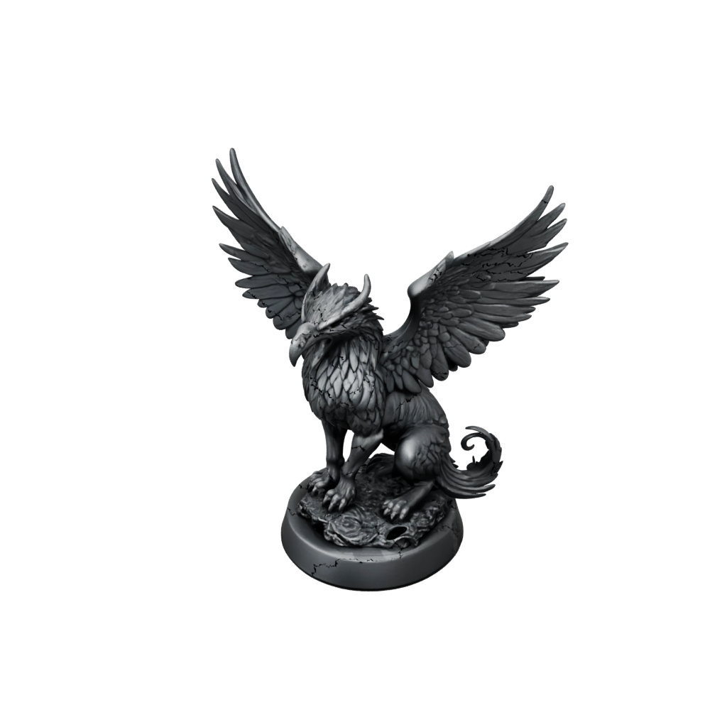 Obsidian Winged Griffin