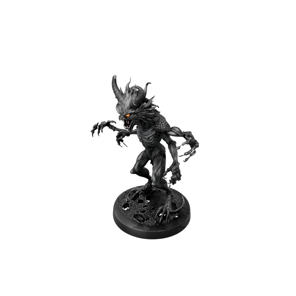 Obsidian Beholder-Style Floating Eye Tyrant