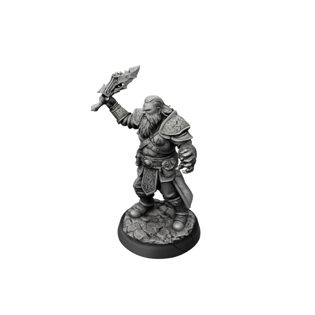 Obsidian Dwarven Cleric