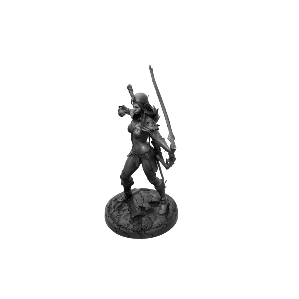 Obsidian Elven Ranger Archer