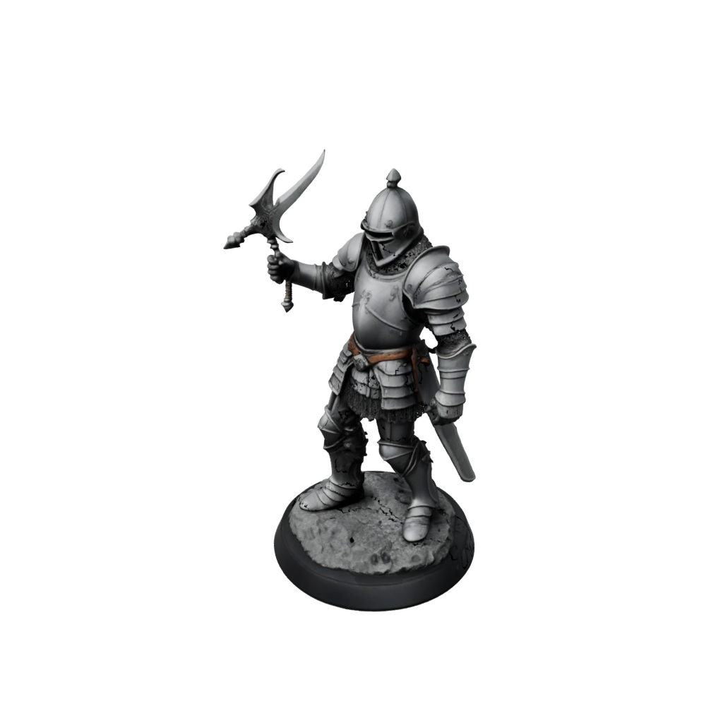 Obsidian Knight In Full Plate Armor