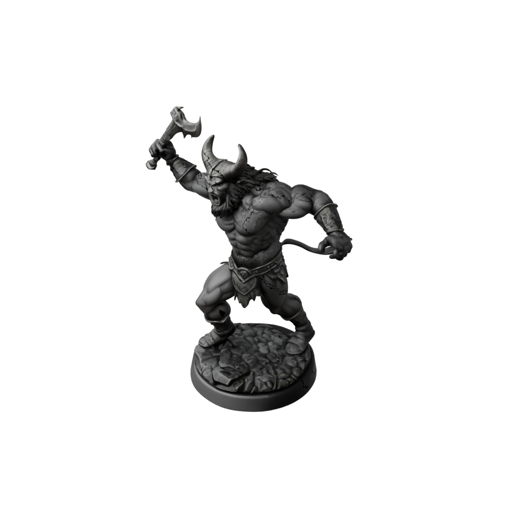 Obsidian Minotaur Gladiator