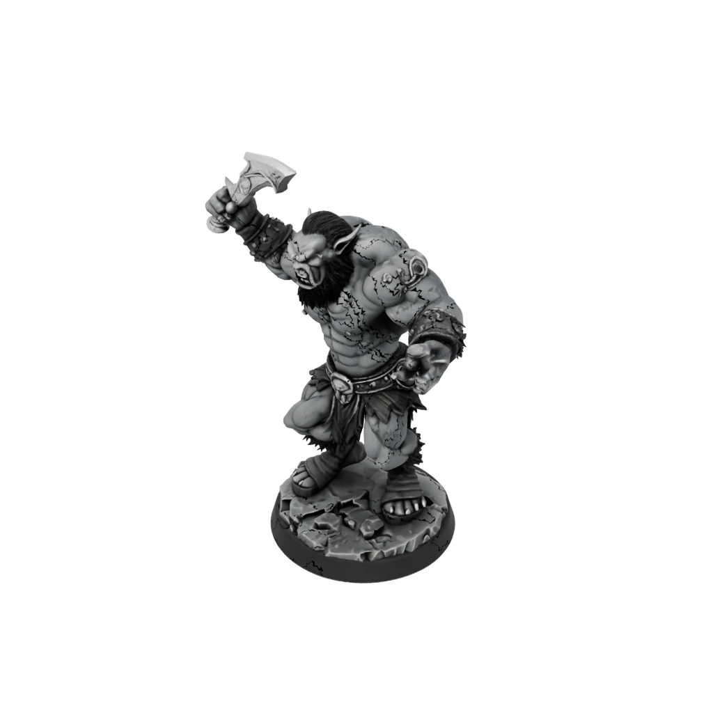 Obsidian Orc Brute With Cleaver