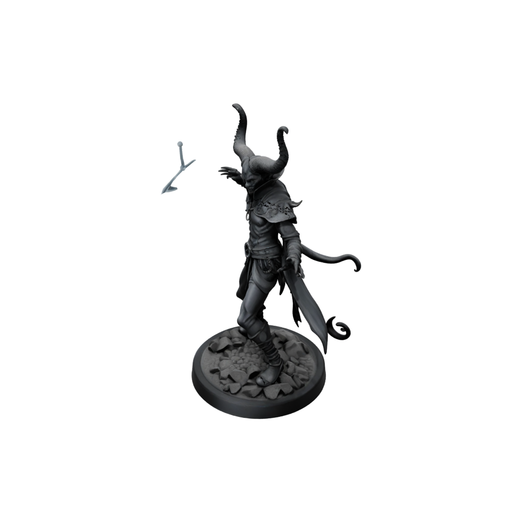 Obsidian Tiefling Warlock