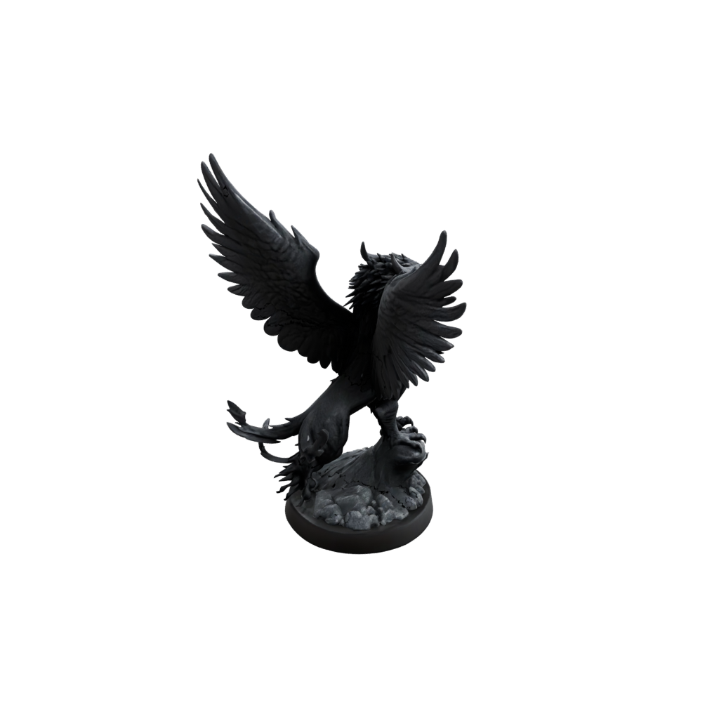 Obsidian Winged Griffin