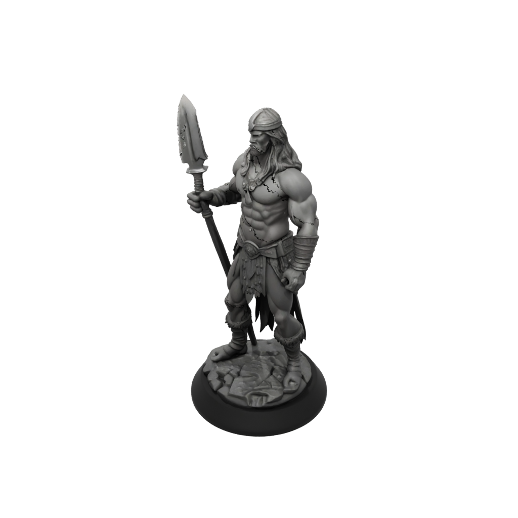 Obsidian Barbarian With Greatsword