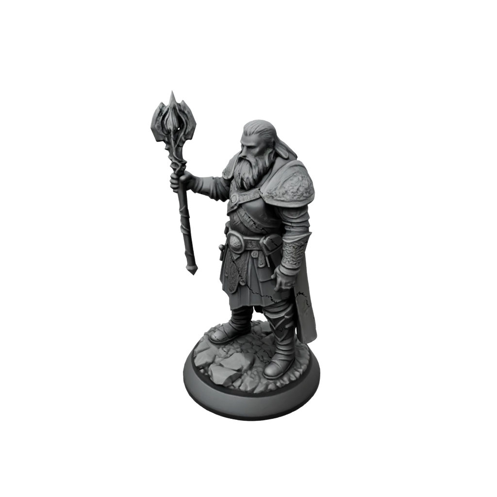 Obsidian Dwarven Cleric