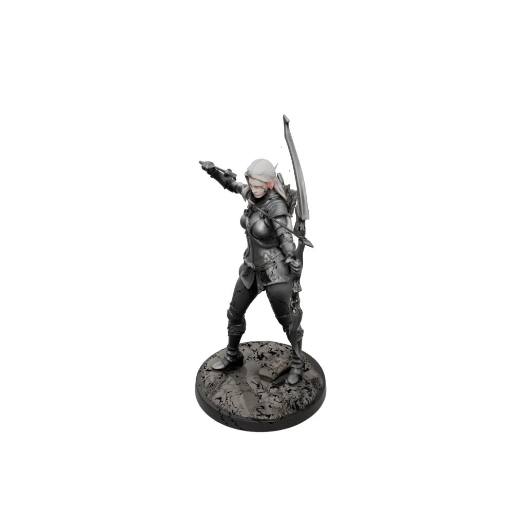 Obsidian Elven Ranger Archer