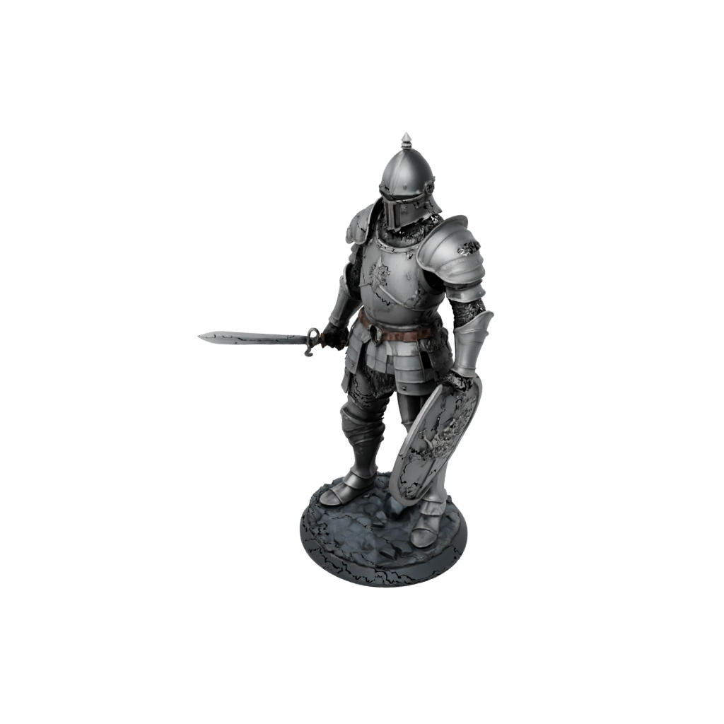 Obsidian Knight In Full Plate Armor