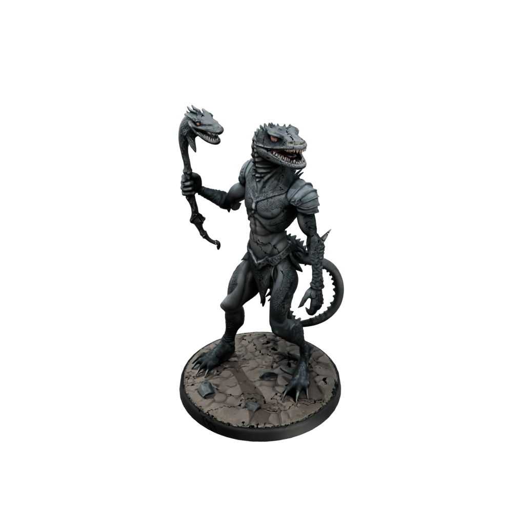 Obsidian Lizardfolk Hunter