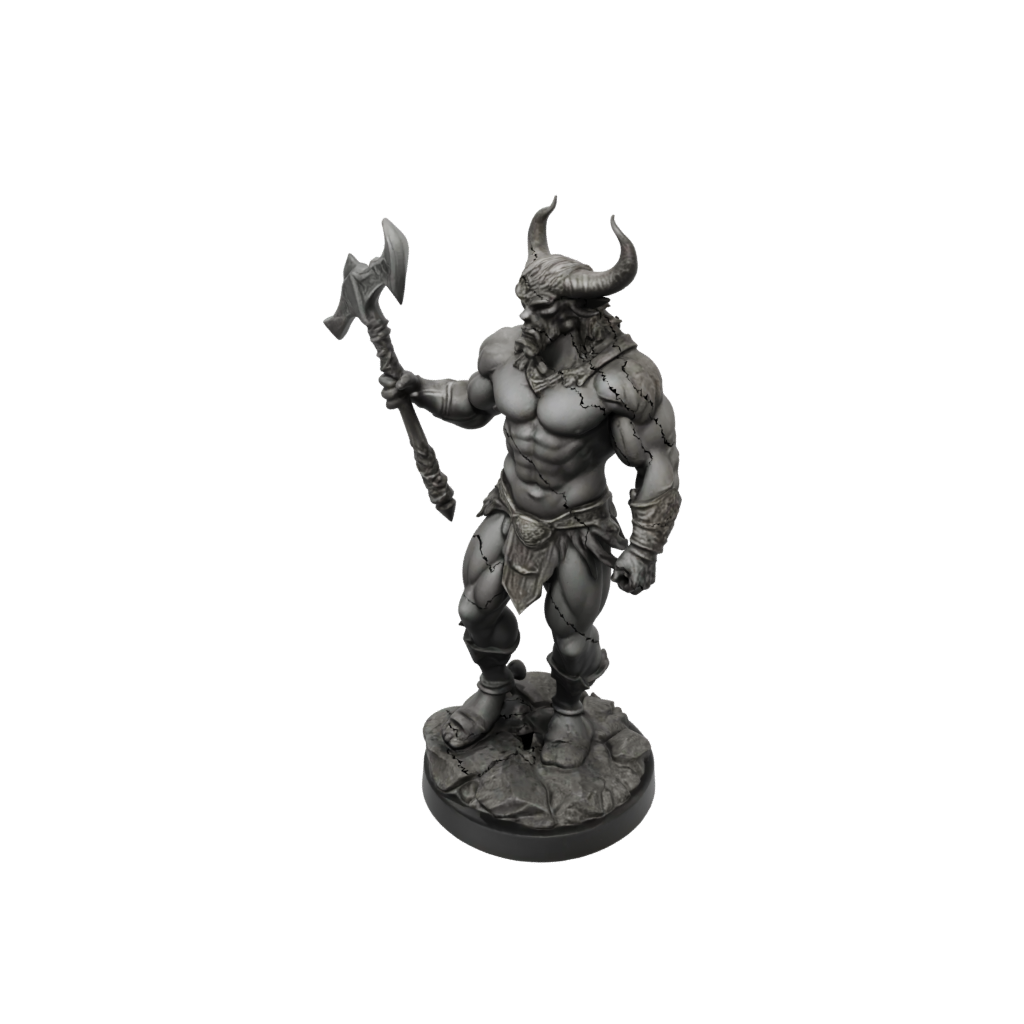 Obsidian Minotaur Gladiator