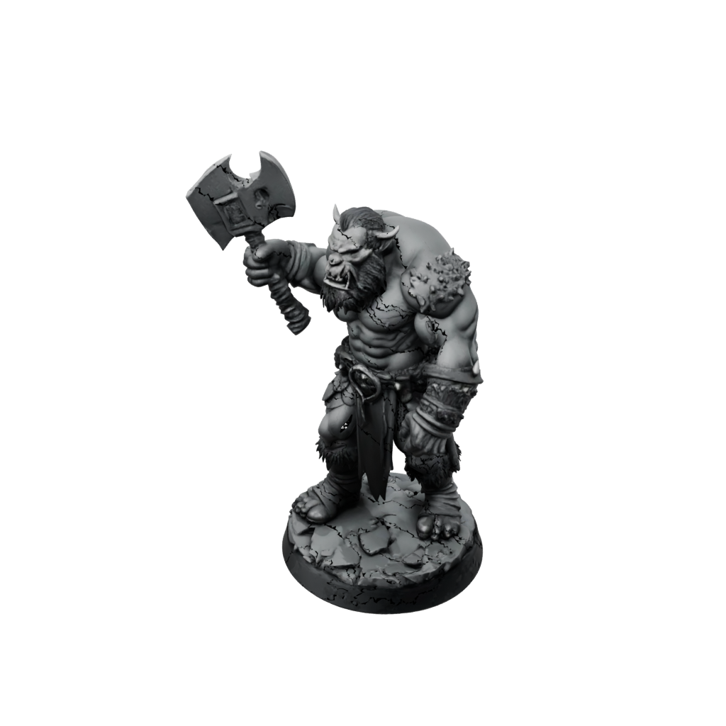 Obsidian Orc Brute With Cleaver