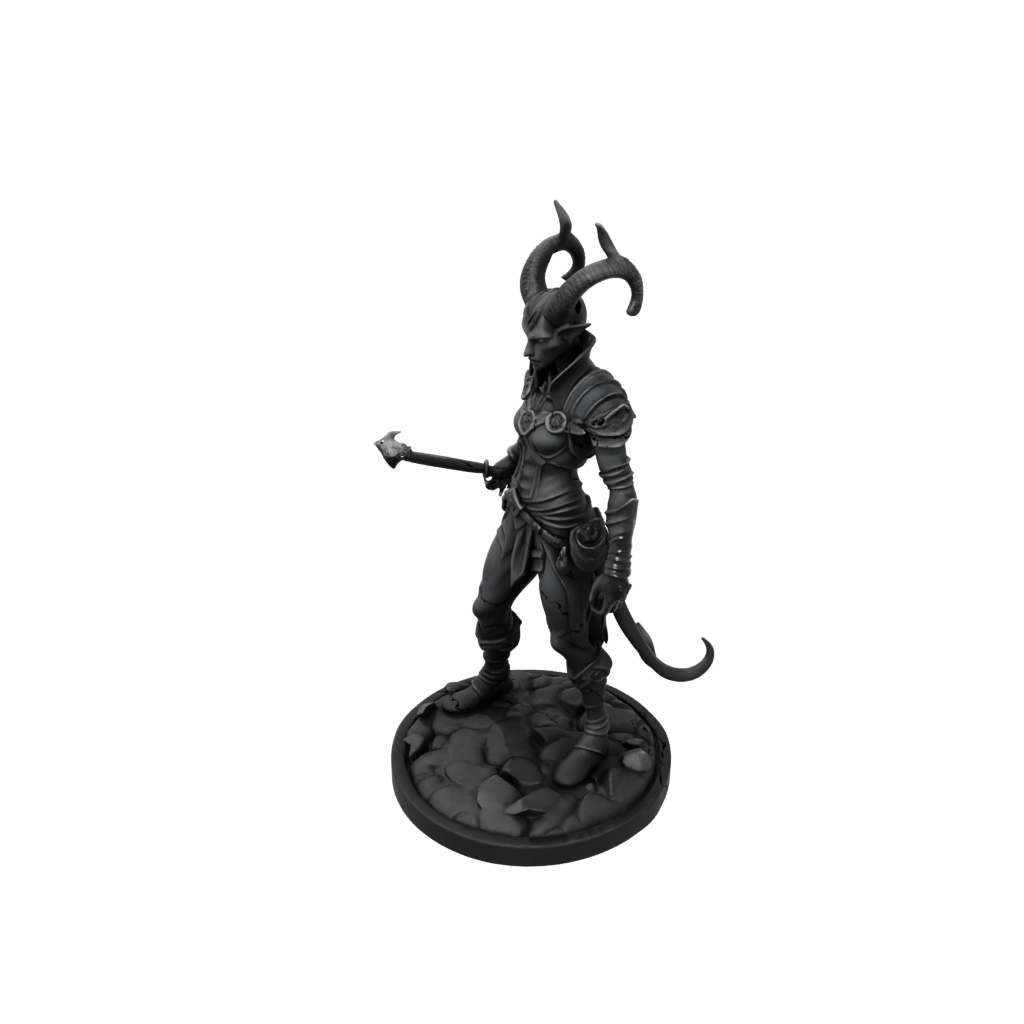 Obsidian Tiefling Warlock
