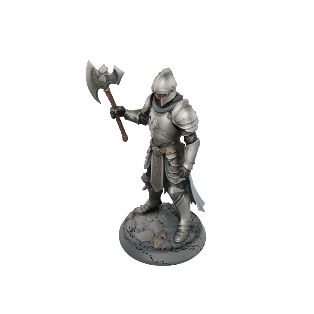 Pastel Armored Paladin With War Maul