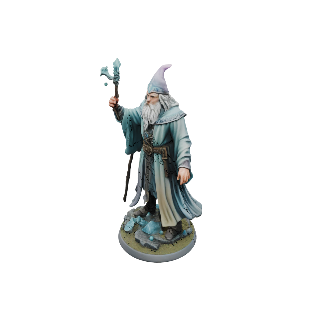 Pastel Battle Wizard With Staff