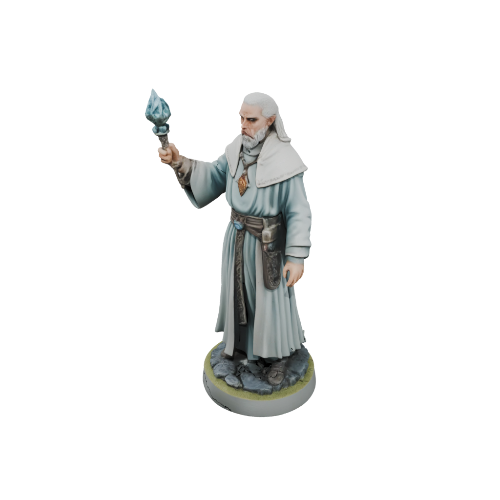 Pastel Cleric Priest With Mace